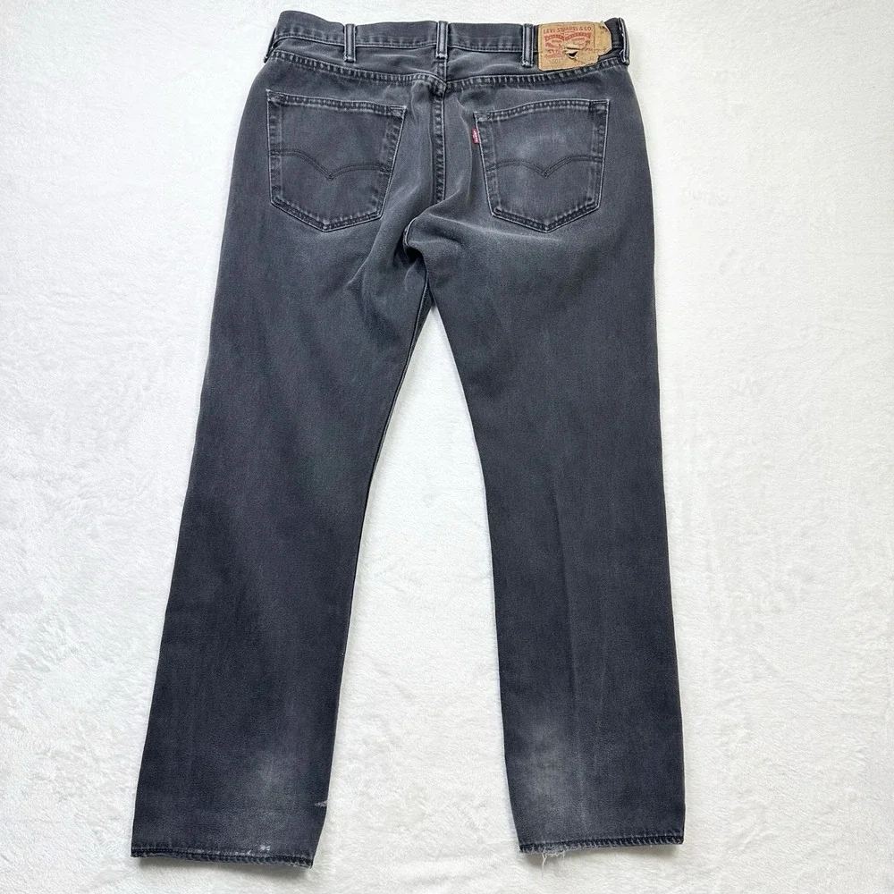 Levis 501 Jeans Mens 38x32 Black Gray‎ Fade Original Fit Measures 36x30 Mexico